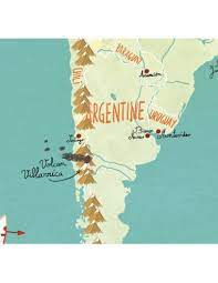 Carte du monde fantastique magnétique