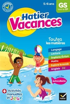 Hatier Vacances - de la Grande Section vers CP (5/6 ans)