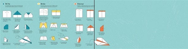 100 insectes en papier à plier et à faire voler