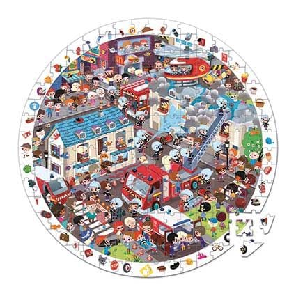 Puzzle d'observation - pompiers - 208 pièces