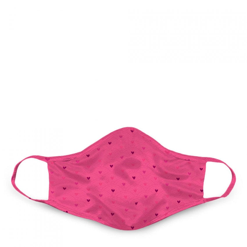 Masque protecteur - Cœurs roses - Moyen