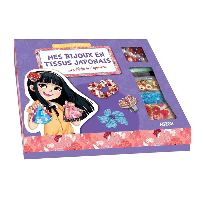 Les p'tites créatrices - coffret Mes bijoux en tissus japonais