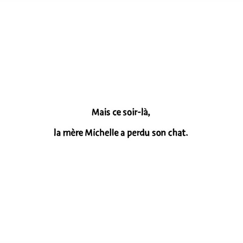Michelle le chocolat a perdu son chat
