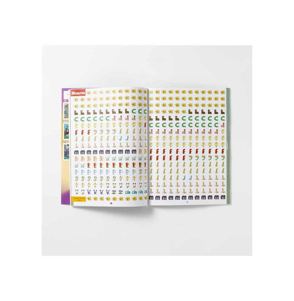 Cahier de gommettes Les alphas - Grande section de maternelle