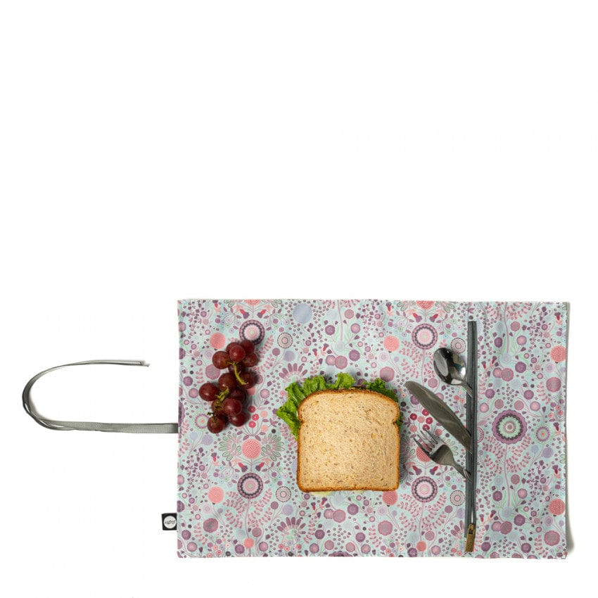 Napperon enroulable avec pochette pour ustensiles - Loulou Dahlia