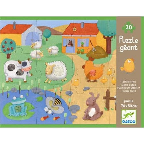 Puzzle géant tactiloferme - 20 pièces
