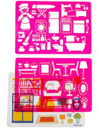 Pochoirs à dessin Dans la maison - Aujourd'hui c'est mercredi