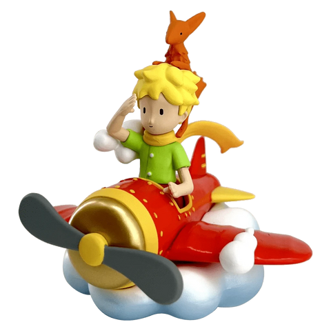 Figurine - Le petit Prince et le renard en avion