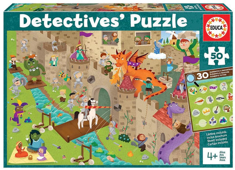 Puzzle observation - Château - 50 pièces