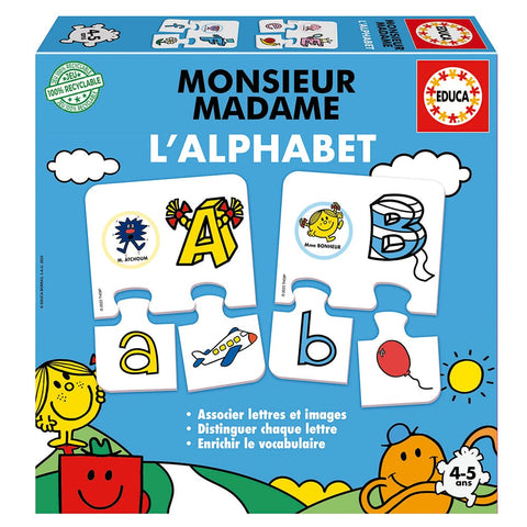 L'alphabet Monsieur Madame