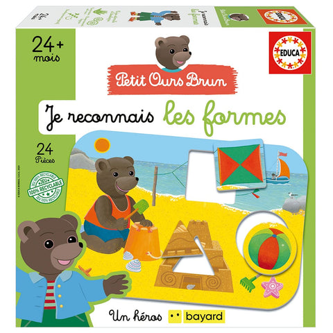 Je reconnais les formes - Petit ours brun