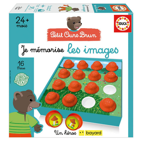 Je mémorise les images - Petit ours brun