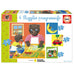 4 puzzles progressifs - Petit ours brun