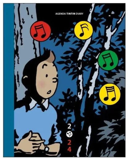 Agenda de bureau Tintin 2024 - Il était une fois