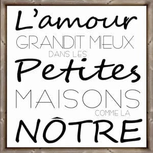 Affiche réversible bilingue - L'amour grandit