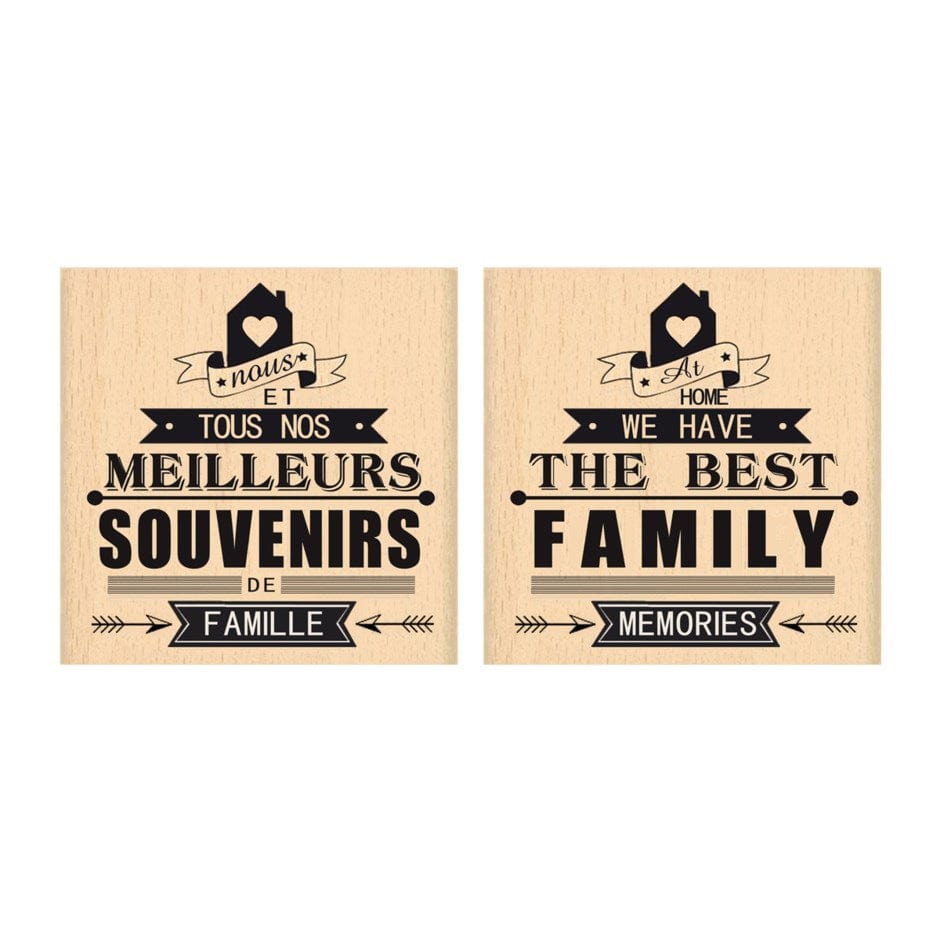 Affiche bilingue - Souvenirs de famille