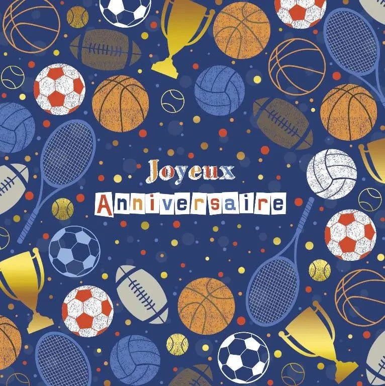 Carte de souhait - Anniversaire - Sport