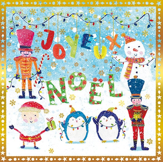 Carte de souhait - Noël - pingouins