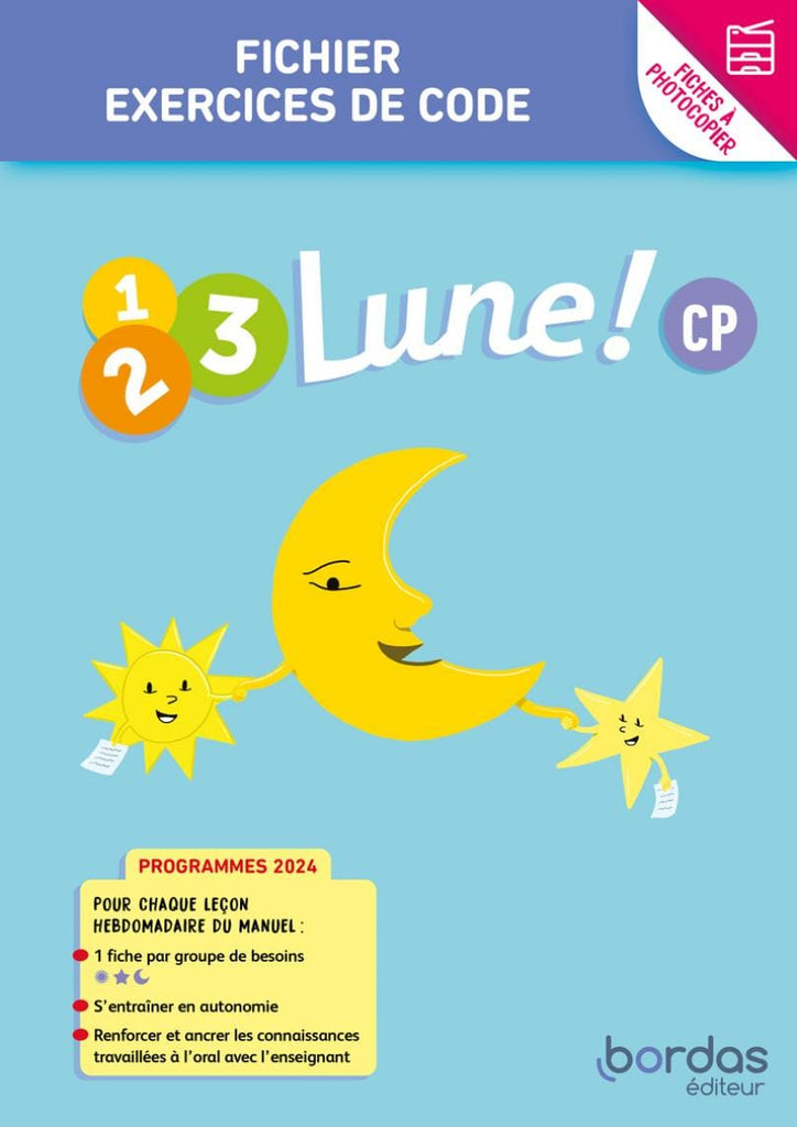 1.2.3 Lune ! Méthode de lecture CP - Exercices de code différenciés * Fichier à photocopier