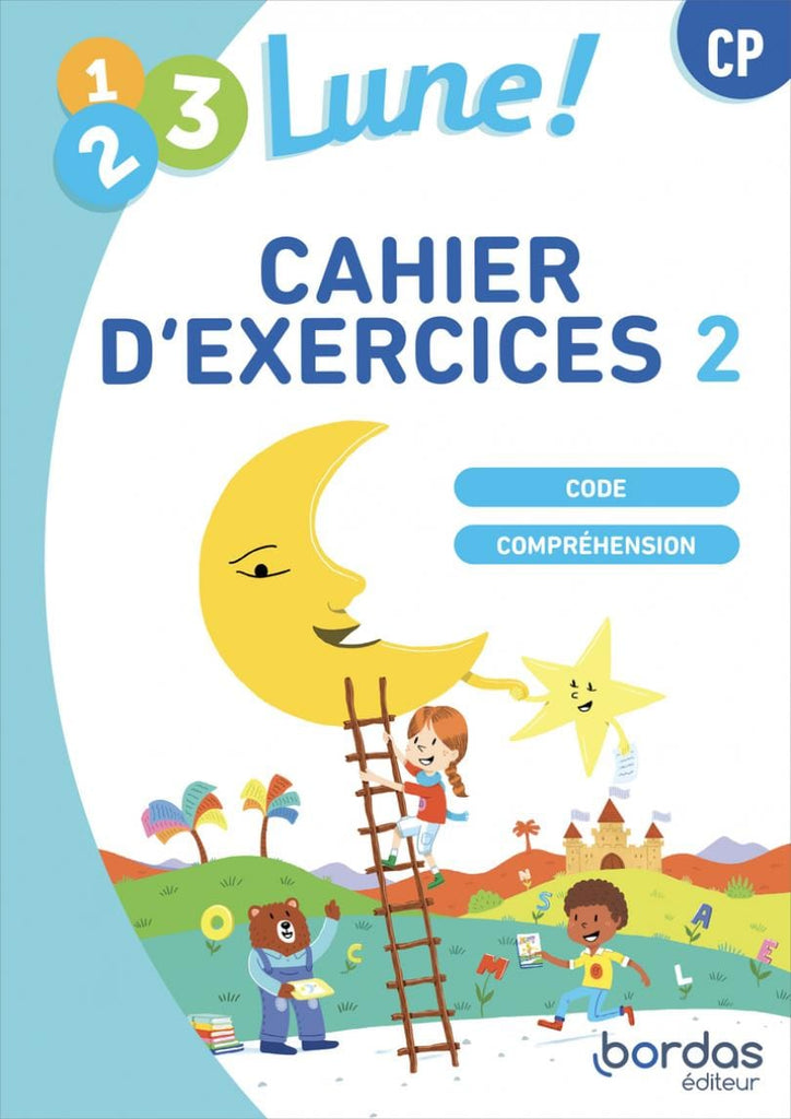 1.2.3 Lune ! Méthode de lecture CP - Cahier niveau médian (n°2) * Cahier d'exercices