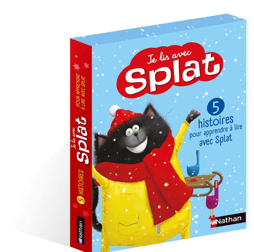 Coffret 5 histoires pour apprendre avec Splat - Je lis avec Splat - niveau 1 - 2 - 3