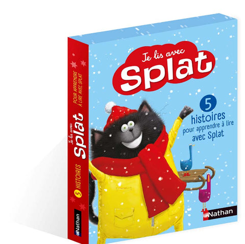 Coffret 5 histoires pour apprendre avec Splat - Je lis avec Splat - niveau 1 - 2 - 3