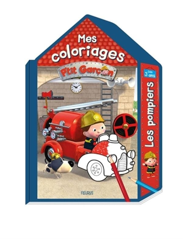 Mes coloriages P'tits garçons - Les pompiers