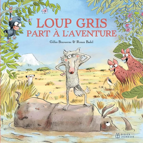 Loup gris part à l'aventure