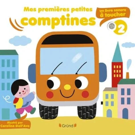 Livre sonore à toucher - Mes premières petites comptines T02