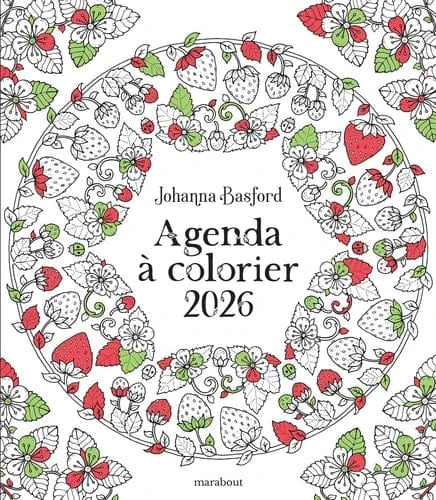 Agenda à colorier 2026