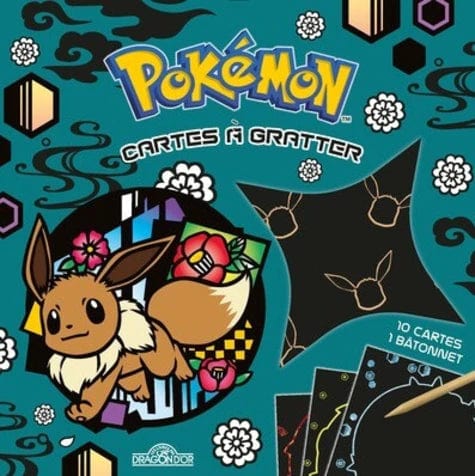 Cartes à gratter Pokémon - Avec 10 cartes et 1 bâtonnet