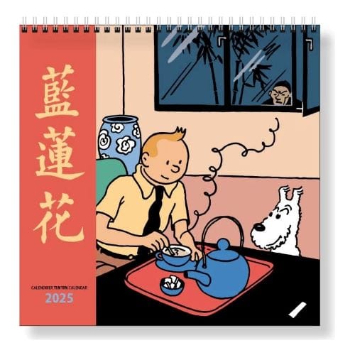 Calendrier mural Tintin 2025