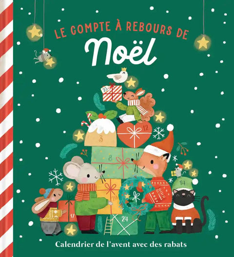 Le compte à rebours de Noël - Calendrier de l'avent avec des rabats