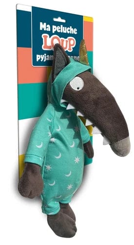 Ma peluche Loup en pyjama licorne Il etait une fois