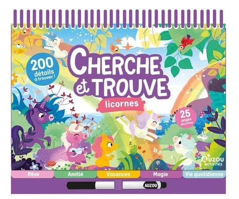Cherche et trouve 100 pièces - Licornes