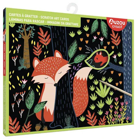 Cartes à gratter - Forêt