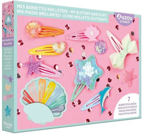 Mes barrettes pailletées. 7 barrettes à créer