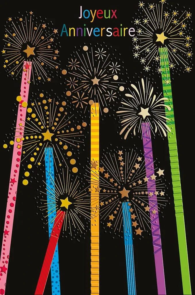 Carte de souhait - Anniversaire - Bougies