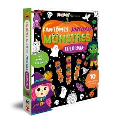 Coloriage - fantômes, sorcières, monstres