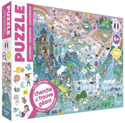 Puzzle cherche et trouve - 100 pièces - Licornes