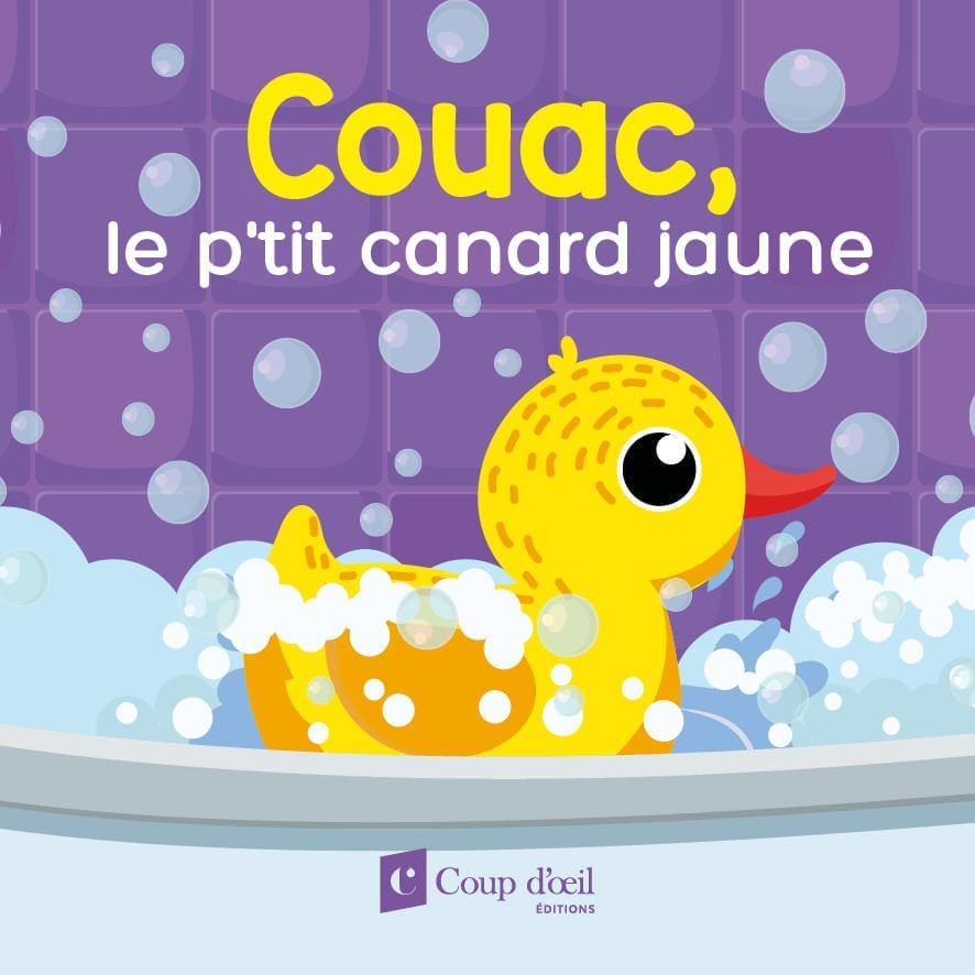 Couac, le p'tit canard jaune (livre bain)