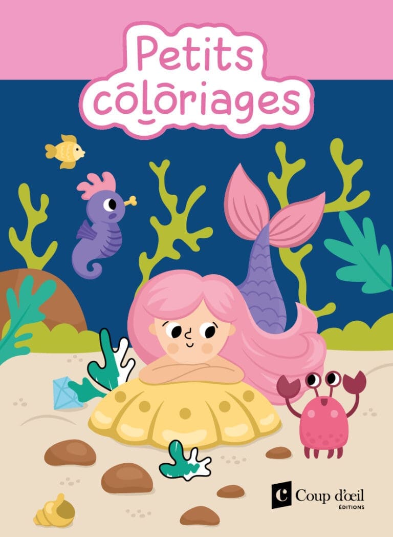 Petits coloriages avec 6 crayons - Monde féérique