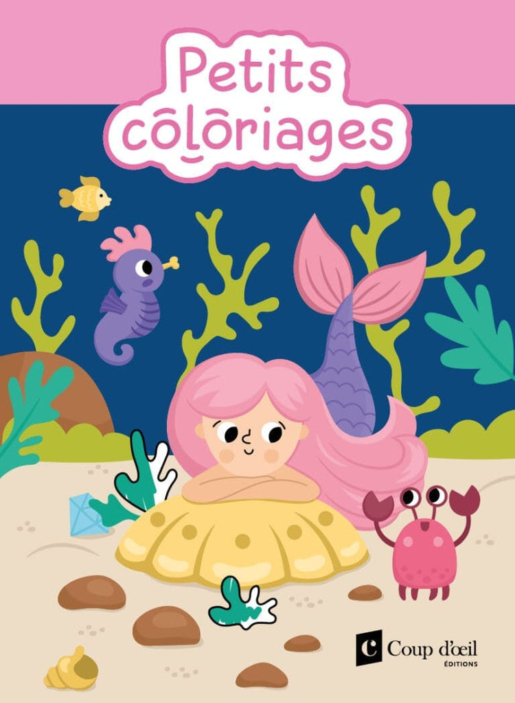 Petits coloriages avec 6 crayons - Monde féérique