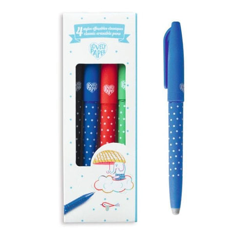 4 stylos effaçables