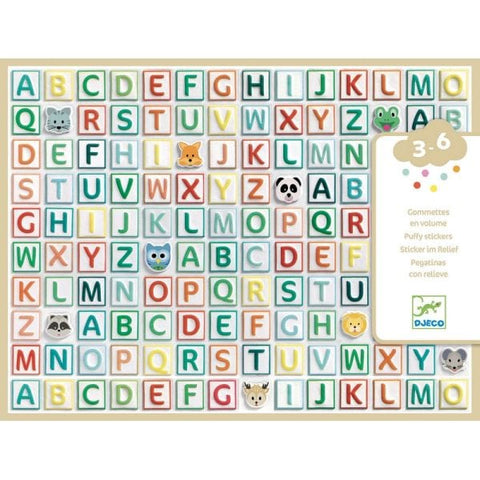 Gommettes en volume - Alphabet