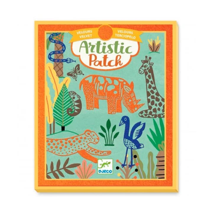 Artistic patch velours - Animaux sauvages