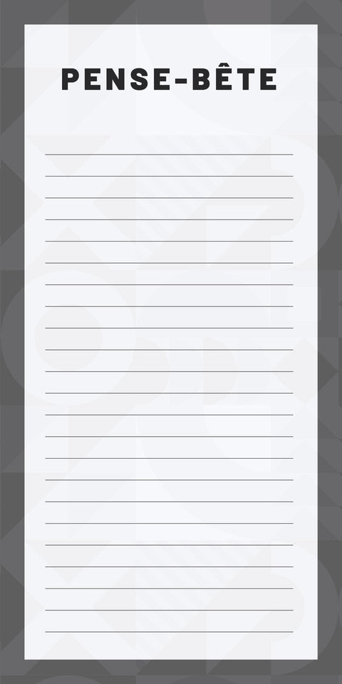 Mémo bloc note aimanté - Pense-Bête Professionnel