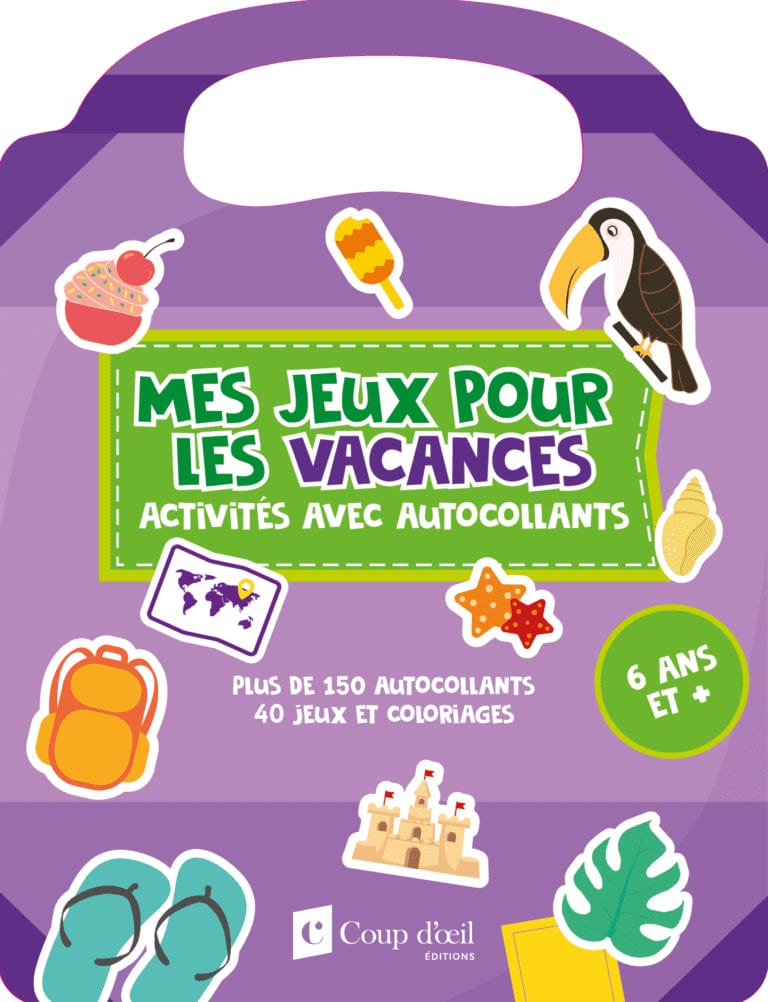 Mes jeux pour les vacances - mauve 6 ans et +