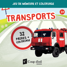 Jeu de mémoire et coloriage - Transports
