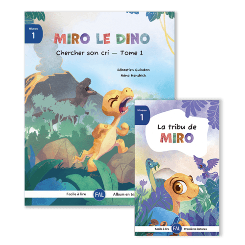 Facile à lire - Tandem - Miro le dino - niveau 1